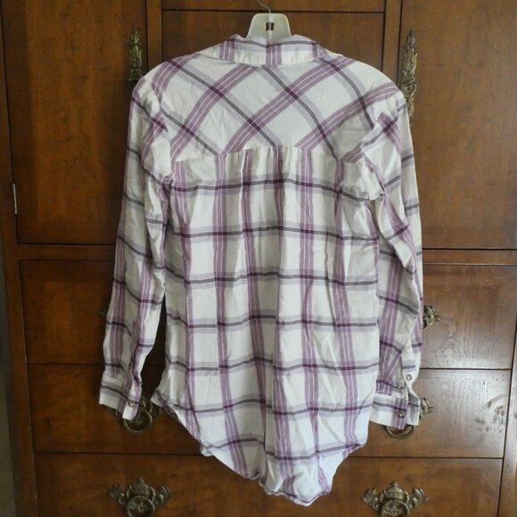 KNOX ROSE Plaid Flannel Button Down Shirt Women’s Size XS - Picture 2 of 5